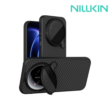 NILLKIN Xiaomi 小米 17 Ultra 5G 纖極碳纖維紋磁吸殼（透黑鏡蓋版） MagSafe