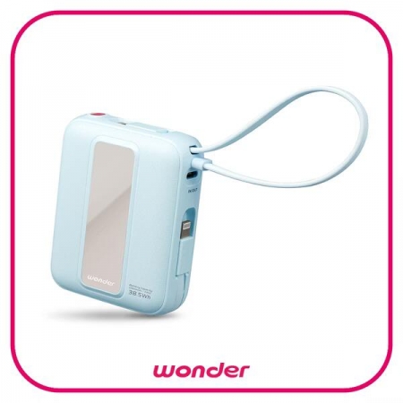【WONDER】  22.5W自帶雙線數顯行動電源10000mAh WA-P32A/寶寶藍