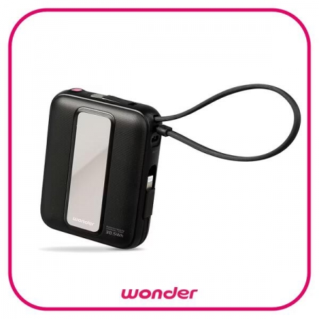 【好買點數放大】【WONDER】  22.5W自帶雙線數顯行動電源10000mAh WA-P35A/碳曜黑