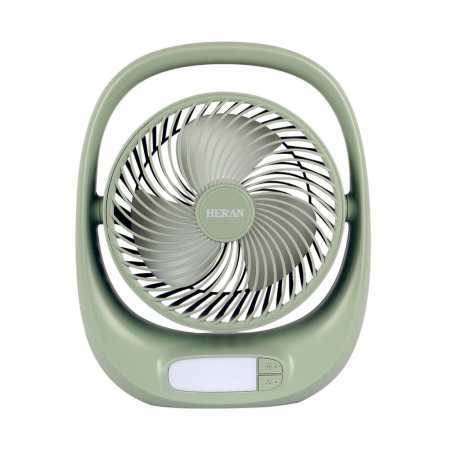 禾聯HERAN USB充電桌面立扇 HUF-07GL310  無線設計 最大180度旋轉
