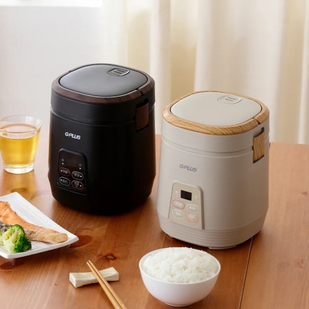 加贈專用收納袋【G-PLUS 拓勤】0.63L 日和鍋多功能微電腦電子鍋/露營電鍋 奶茶色/黑色 （GP-ERC001）