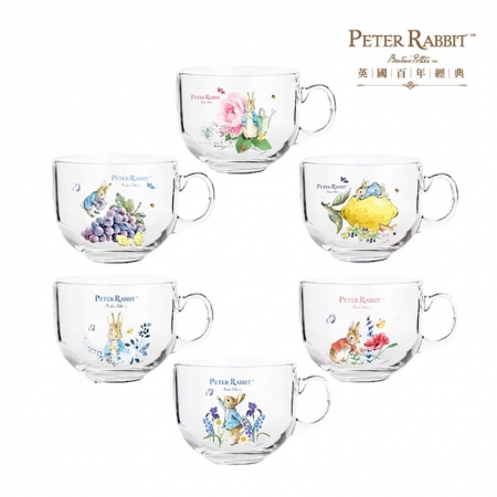 【PETER RABBIT 比得兔】玻璃湯杯 - 6 款可選 （ 正版授權 ）