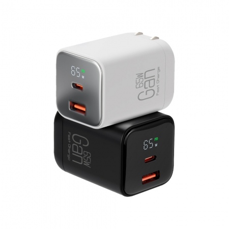 CYKE K59 Gan 65W氮化鎵雙孔 PD 快充 USB-C＋USB-A 充電器