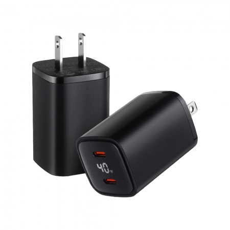 CYKE K15 Gan 40W氮化鎵雙孔 PD 快充 雙USB-C 充電器