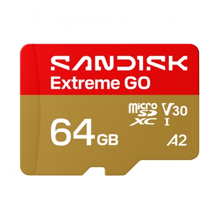 SanDisk Extreme GO 64G microSD UHS-I V30 記憶卡（SD-SQXGN-64G）