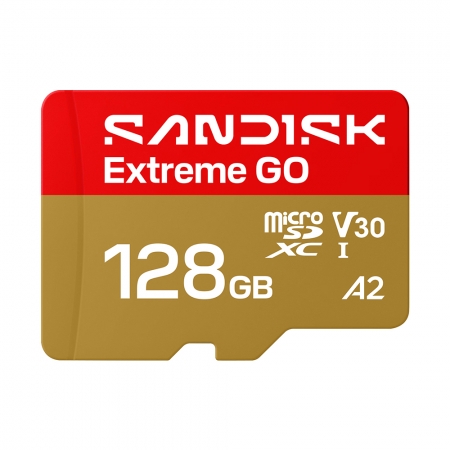 SanDisk Extreme GO 128G microSD UHS-I V30 記憶卡（SD-SQXGN-128G）