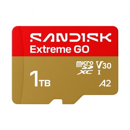 SanDisk Extreme GO 1TB microSD U3 UHS-I V30 A2 記憶卡（SD-SQXGN-1TB）