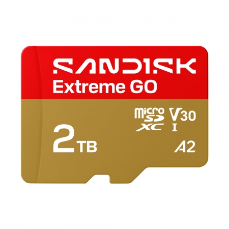 SanDisk Extreme GO 2TB microSD U3 UHS-I V30 A2 記憶卡（SD-SQXGN-2TB）