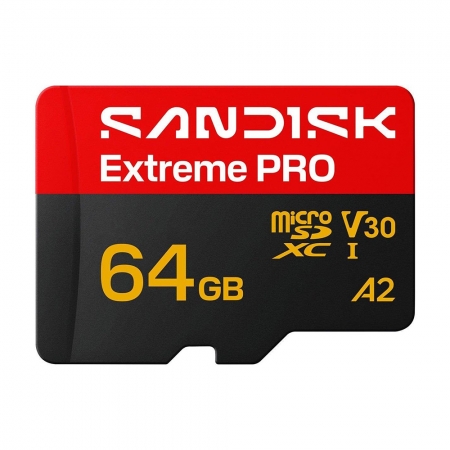 SanDisk Extreme PRO 64G microSD U3 V30 5K 高速 記憶卡（SD-SQXCJ-64G）
