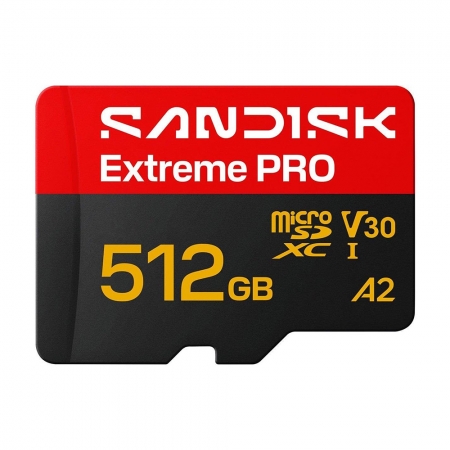 SanDisk Extreme PRO 512G microSD U3 V30 5K 高速 記憶卡（SD-SQXCJ-512G）