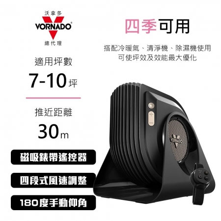 【VORNADO 沃拿多】7-10坪適用 破風渦流空氣循環扇 （FLYMAX-TW）