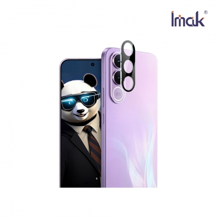 Imak vivo V70 FE 5G 鏡頭玻璃貼（一體式）（曜黑版） 奈米吸附
