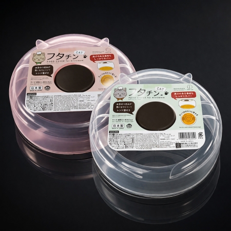 日本製 KOKUBO 貓咪造型微波蓋-2入
