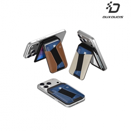 DUX DUCIS KERN MagSafe 磁吸卡包 磁吸支架 皮革卡包 RFID 阻擋 避免盜刷