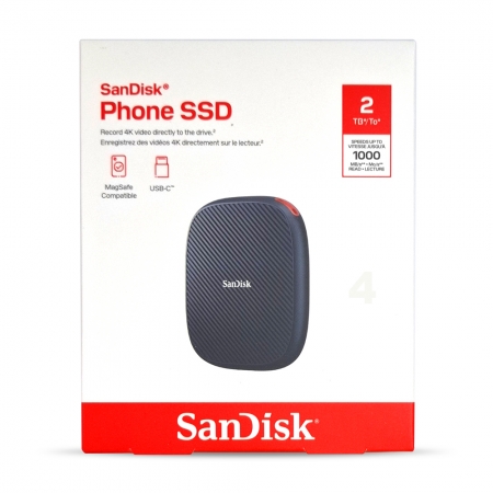 SanDisk 2TB E62M Phone SSD MagSafe 外接式 行動固態硬碟 （SD-SSDE62M-2TB）