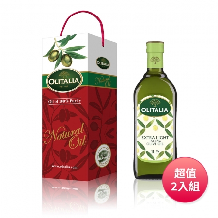 Olitalia 奧利塔 精純橄欖油1000ml禮盒二入組