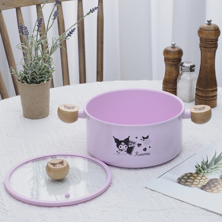 Sanrio 三麗鷗 酷洛米雙耳鍋（20cm）-粉紫