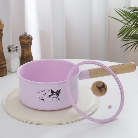 Sanrio 三麗鷗 酷洛米單柄鍋（18cm）-粉紫