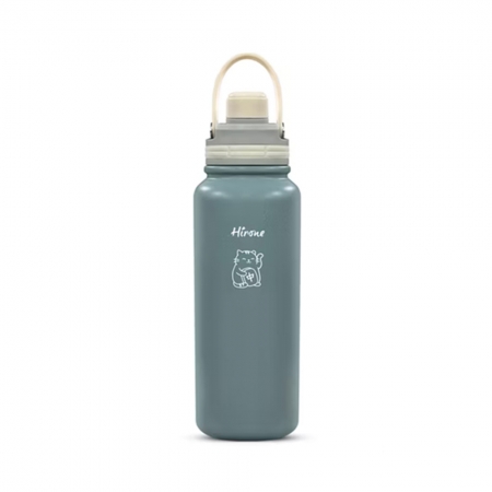 日本HIRONE 304不鏽鋼內膽暖暖杯800ml-磁吸款（天空藍） DG1000D10001