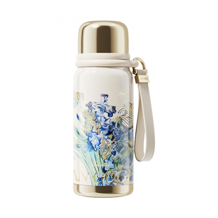 GERM格米 THE MET致敬梵古系列 迷你悅動保溫杯 鳶尾花 580ML（GERM-M1101）