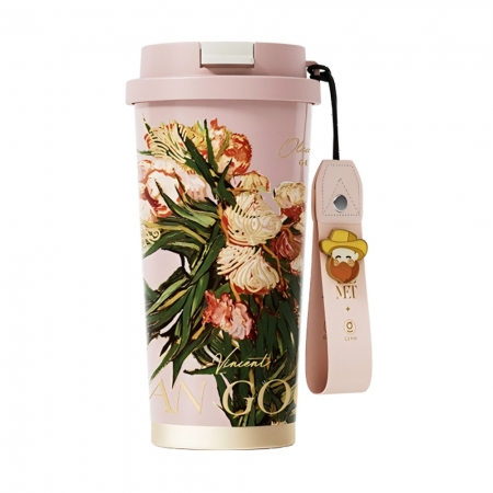 GERM格米 THE MET致敬梵古系列 閃耀咖啡杯 夾竹桃 500ML（GERM-MB752）