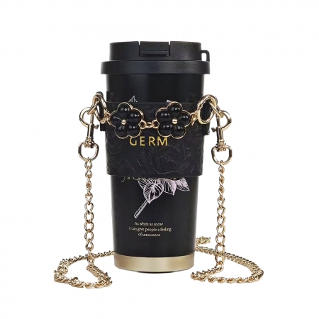 GERM格米 山茶花系列閃耀保溫咖啡杯 謐黛山茶 500ML（GERM-MB773）