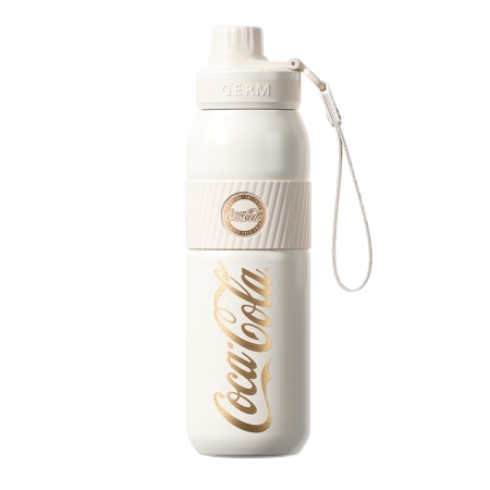 GERM格米 可口可樂聯名款元氣運動保溫杯-580ML 杏米（GERM-CB37A）