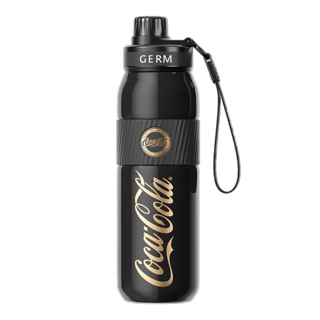 GERM格米 可口可樂聯名款元氣運動保溫杯-580ML 暮黑（GERM-CB37B）
