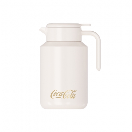 GERM格米 可口可樂聯名款保溫壺-1600ML 瑩貝白 （GERM-CWT2W）