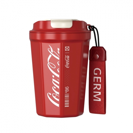 GERM格米 可口可樂聯名款菱形咖啡杯-390ML 紅（GERM-CPCCR）