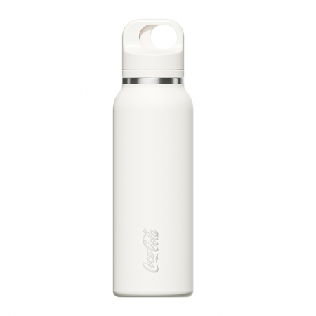 GERM格米 可口可樂聯名款趣野運動保溫杯-600ML 雪峰白（GERM-CB96W）