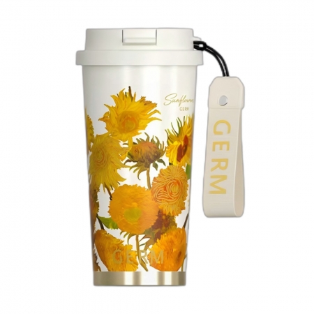 GERM格米 花語系列閃耀咖啡杯 向日葵 500ML（GERM-MB741）