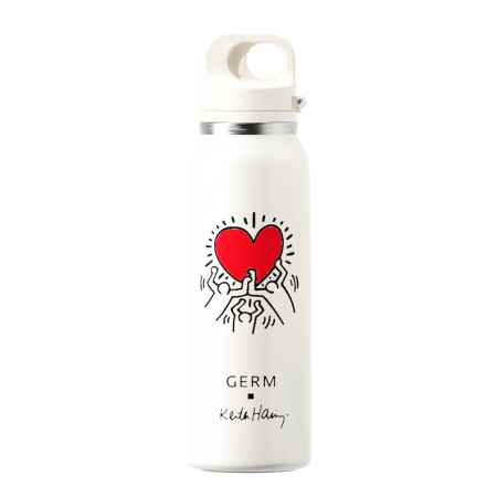 GERM格米 凱斯哈林聯名款趣野運動保溫杯 發光的愛 600ML（GERM-B1172）