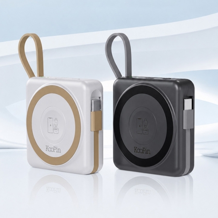 KooPin SSSB半固態防爆自帶線小立方磁吸行動電源（5000mAh） 中國CCC認證 航空標示