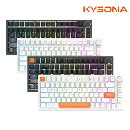 KYSONA KM82-HE 82鍵電競磁軸有線鍵盤 遊戲鍵盤 電玩鍵盤 注音 倉頡