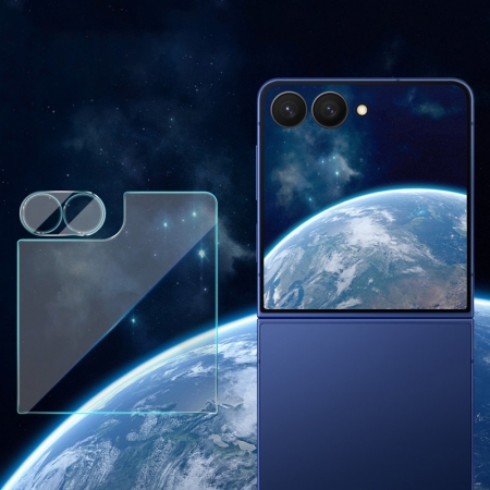 Imak SAMSUNG 三星 Z Flip 8 5G 鏡頭玻璃貼（含玻璃外螢幕貼） 奈米吸附