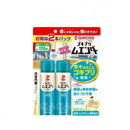 日本金鳥 魔緣斷 噴一下蚊蠅蟑螞噴霧40回2入組合包 X 1組