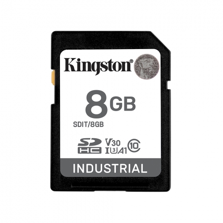 Kingston Industrial 工業級 SDHC 記憶卡 8GB 高耐用 U3 V30 大卡（KT-SDIT-8G）