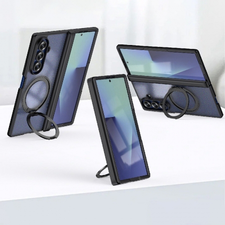 QinD SAMSUNG 三星 Z Fold 8系列 5G 旋轉磁吸支點手機殼（殼膜） 支援MagSafe