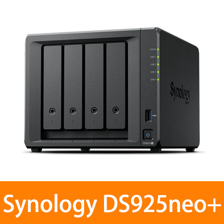 Synology 群暉 DS925neo＋ 4Bays NAS 網路儲存伺服器
