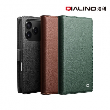 QIALINO Apple iPhone 18 Pro系列 荔枝紋皮套（二合一）（共用17 Pro系列）