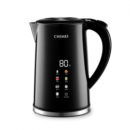 CHIMEI奇美 1.7L彩屏溫控304不鏽鋼內膽快煮壺 KT-17STC0
