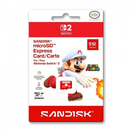 SANDISK NS2 專用記憶卡 microSD Express 512G Switch 2 特規記憶卡（SD-SQXFNNT-512G）