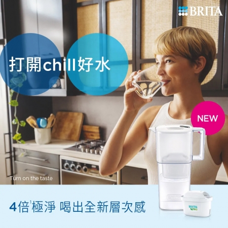 德國BRITA Liquelli日系簡約濾水壺2.2L（附1濾心）