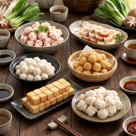 【好神】火鍋料量販包系列-花枝風味丸/鱈魚風味丸/蝦味球/黃金魚蛋/魚豆腐/魚卵捲|600g/包  任選2包組