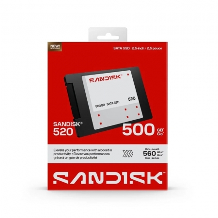 SANDISK 520 SATA 2.5吋 SSD 500G 台灣代理商保固（SD-SS520-500G）