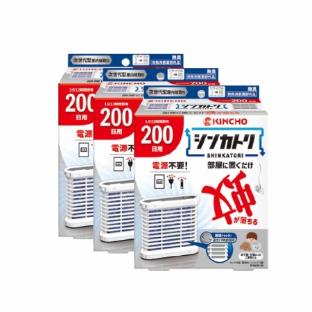 日本金鳥新蚊取屋內滅蚊器200套裝x3入