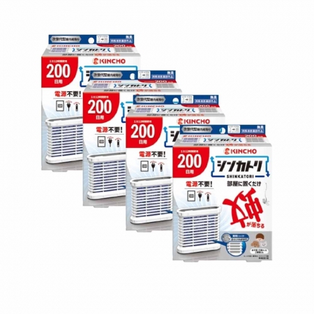 日本金鳥新蚊取屋內滅蚊器200套裝x4入