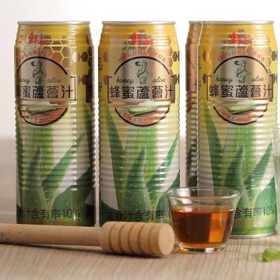 【半天水】鮮剖蜂蜜蘆薈汁12罐（520ml/罐/易開罐）