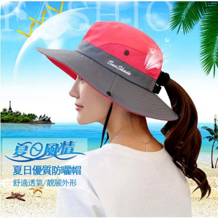 超透氣網狀防曬遮陽帽